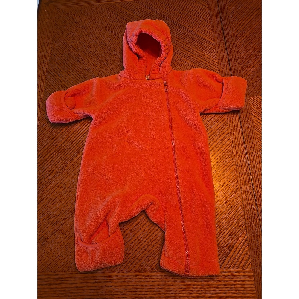 Lands End 3 Months Pink/Salmon Baby Infant Snow Suit
